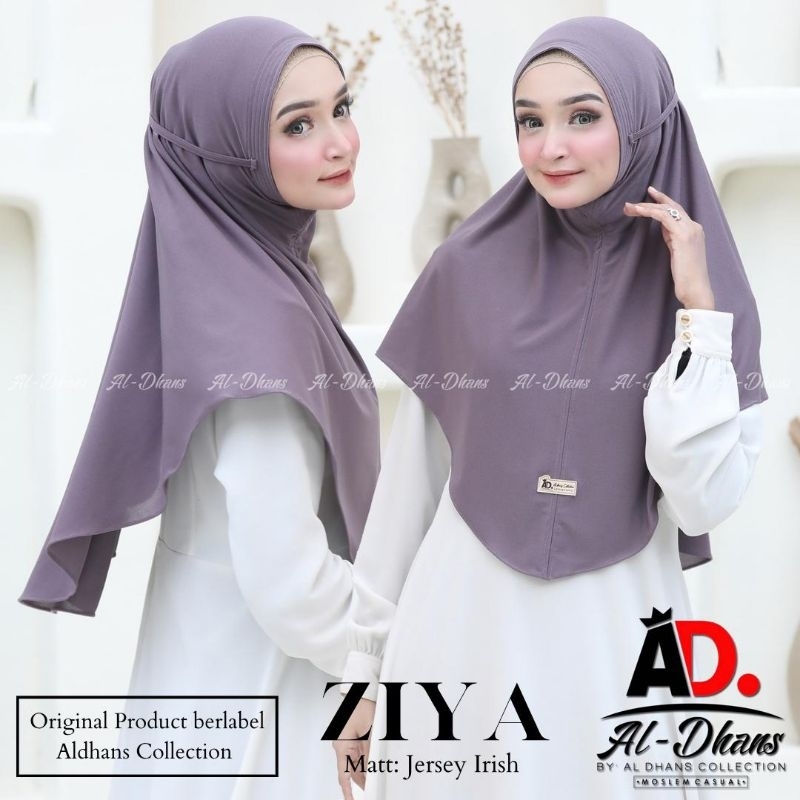 [Original Aldhans] ZIYA••Hijab bergo••instan Jersey Airis