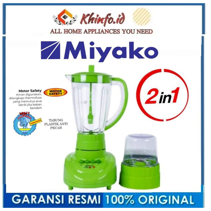 Blender MIYAKO 1,5Liter/Blender Plastik BL-151pf/BL151PF/BL151PF/BLENDER PLASTIK 2IN1 MIYAKO