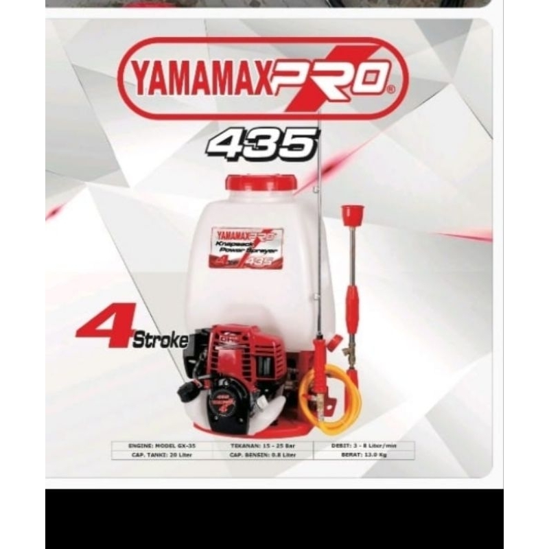 Knapsack Power Sprayer / Mesin Semprot Hama Yamamax Pro 435 4 Tak