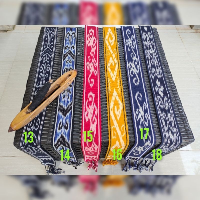 Ikat Kepala Tenun Etnik 48  motif Termurah motif dayak