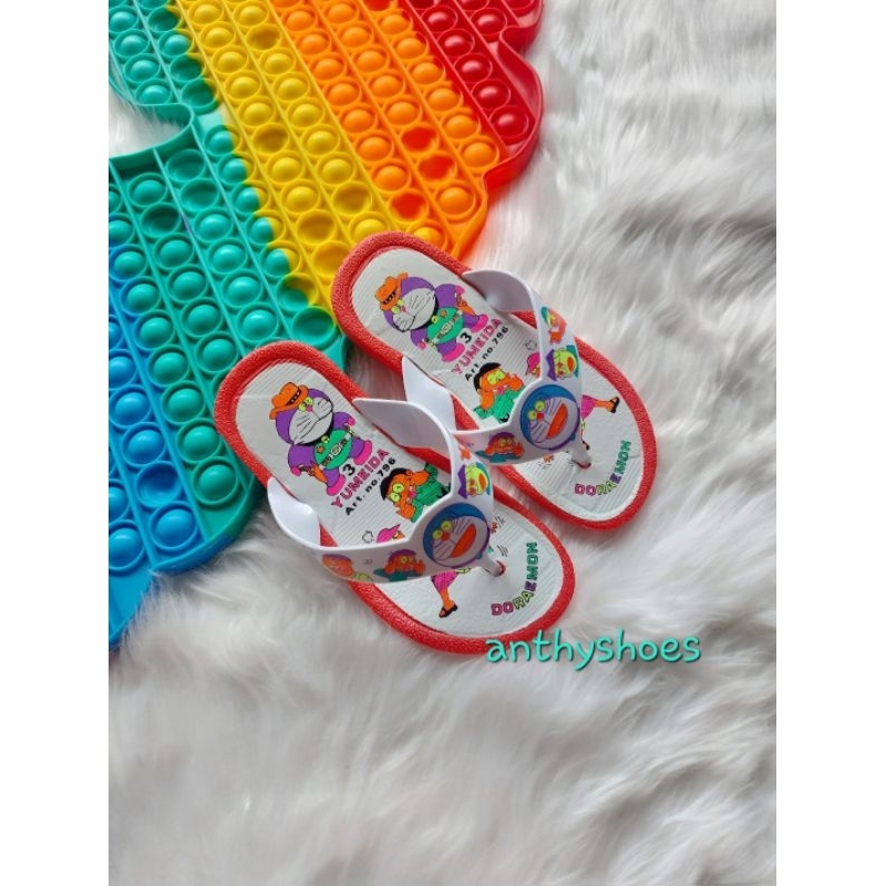 Sandal Jepit Karet Anak Jadul Doraemon Yumeida 796