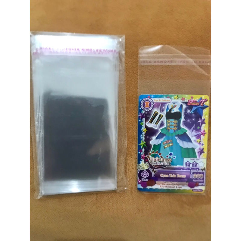 Inner Sleeve Pelindung Kartu Aikatsu Isi 20 Ukuran 6x10 Perekat Lem 30 Micron