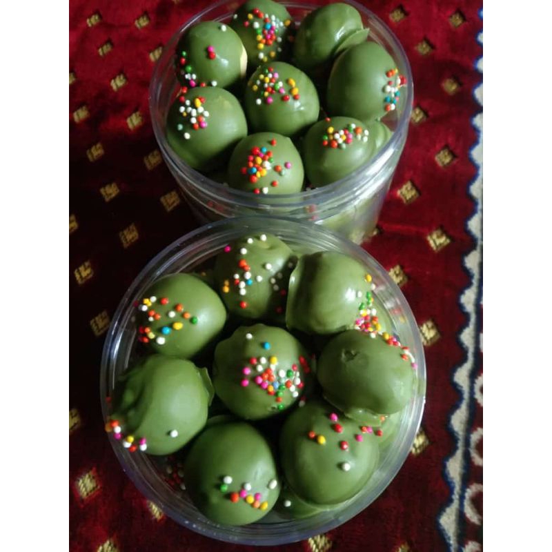 

KUE KERING BOLA BOLA GREENTEA | KUE LEBARAN ENAK RENYAH LEMBUT