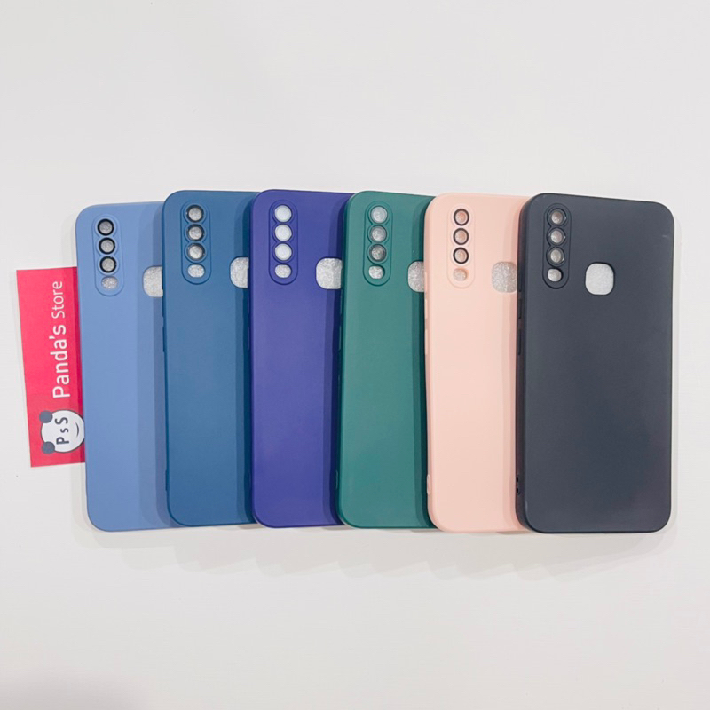 Case Vivo Y12, Y12i, Y15, Y17 Lenspro Makaron Full Color Softcase Pro Lensa