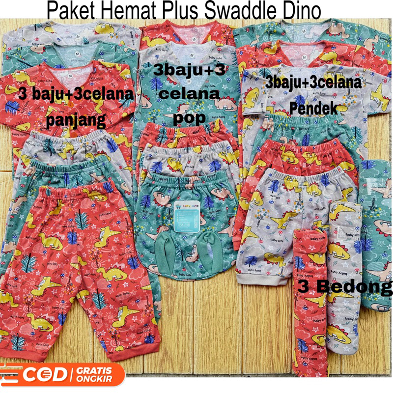 21pcs Paket Hemat Set Bedong Perlengkapan Baju dan celana Bayi kado Baru Lahir, 3-6 dan 6-12 bulan promo 8.8