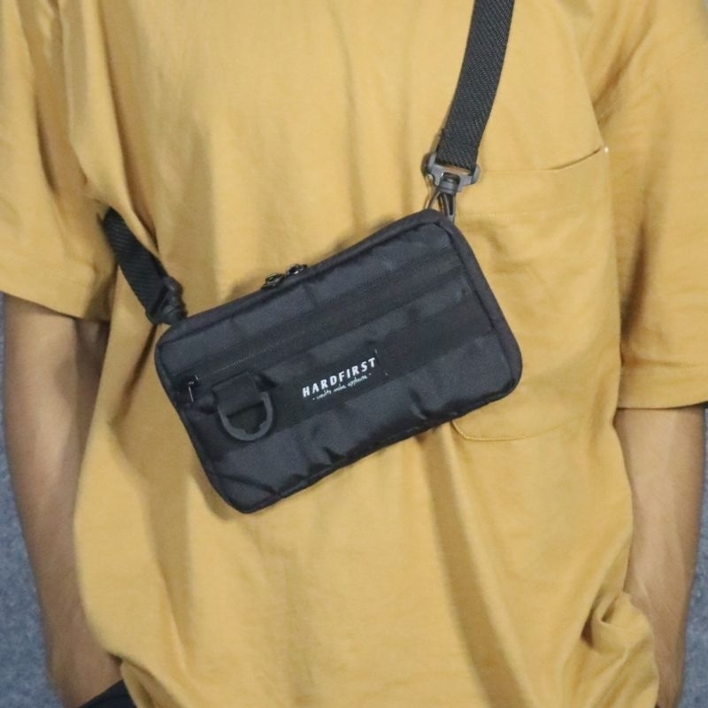 Hardfirst Clucth Bag - Tas Pinggang - Pouch Bag - Hand Bag - Real Pict