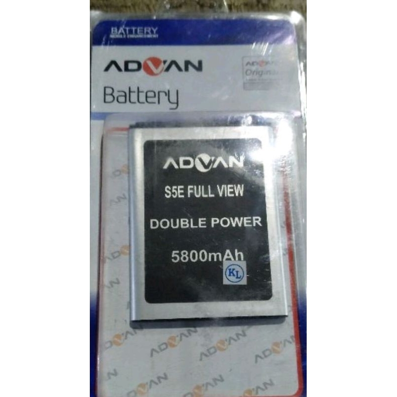 Baterai Advan S5E Full View Battry Batry Original