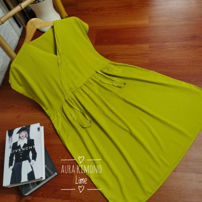 BISA COD DASTED KIMONO POLOS PENDEK DRESS RAYON KIMONO POLOS BUSUI JUMBO SELUTUT HOMEDRESS PENDEK DA