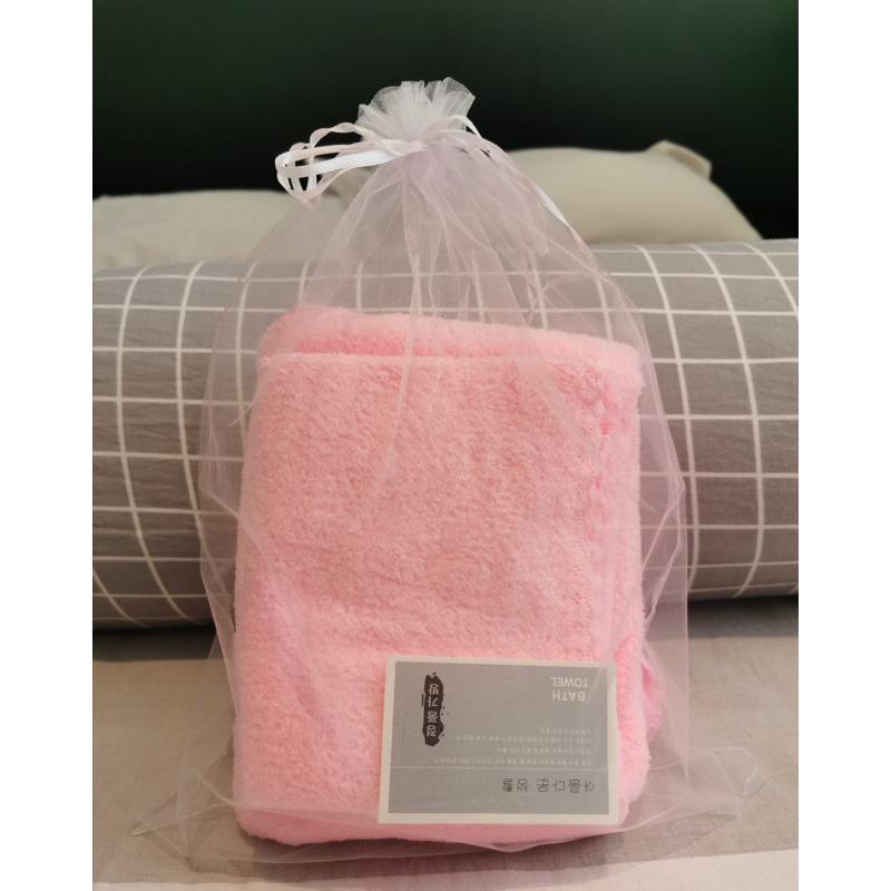 Handuk Microfiber 2 in 1 SET / Gift Set Handuk Lembut Jumbo Big Size 140x70 Bayi Anak Dewasa / Handuk Korea Handuk Mandi Handuk Muka/ Handuk Set 2 Pcs And Handuk Mandi Dewasa