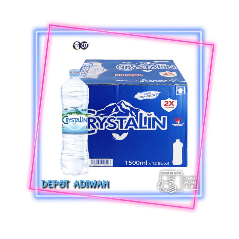 

Crystalin pet 1500ml per karton (isi 12 botol)
