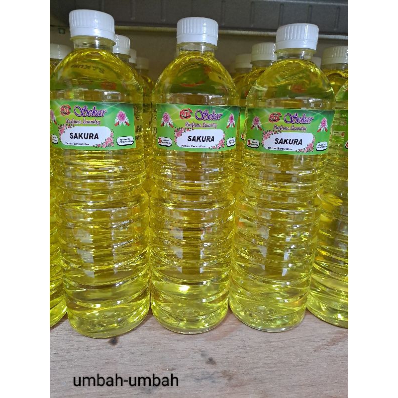 promo parfum laundry 1 liter Sakura / minyak wangi laundry sakura 1liter / Parfum Laundry Murah