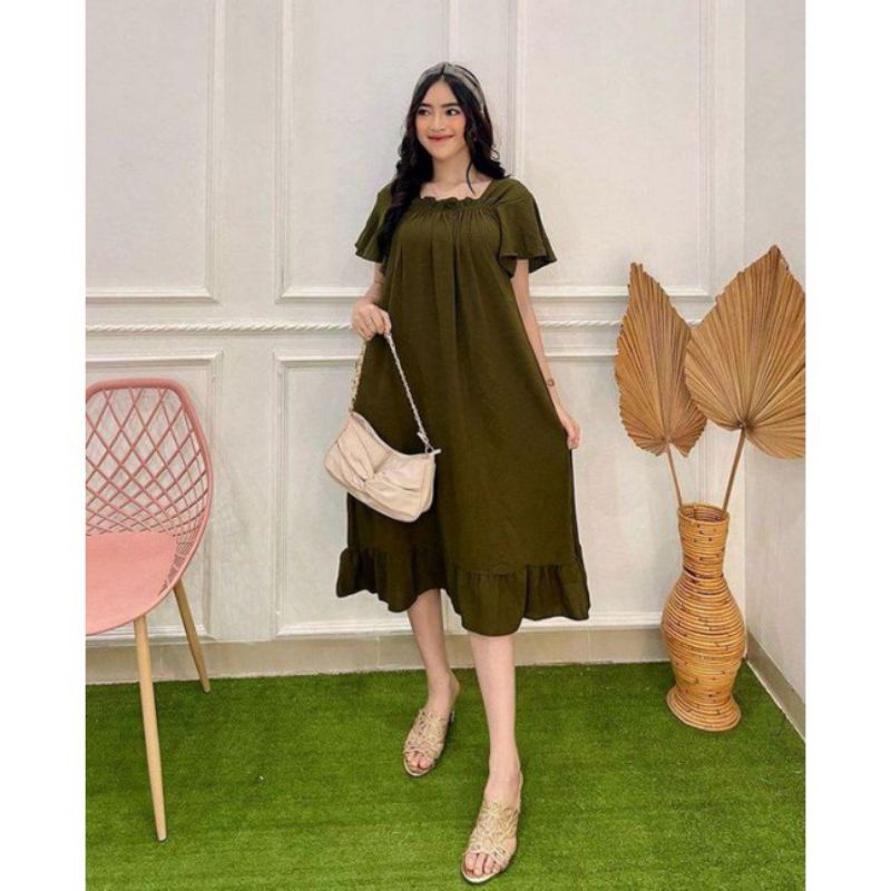 DASTER CRINKLE LAURA/LAURA DRESS TERBARU/DASTER FUJI VIRAL KEKINIAN