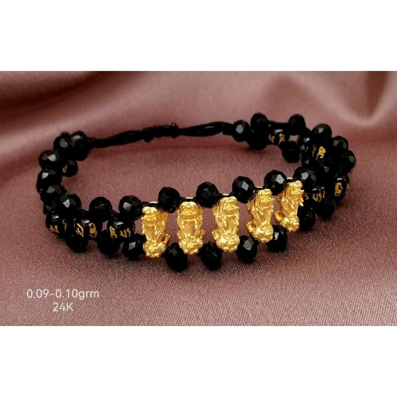 gelang krystal mustika charm baby mini jilin pi xiu naga gelang vietnam emas hongkong 24k 999 kado