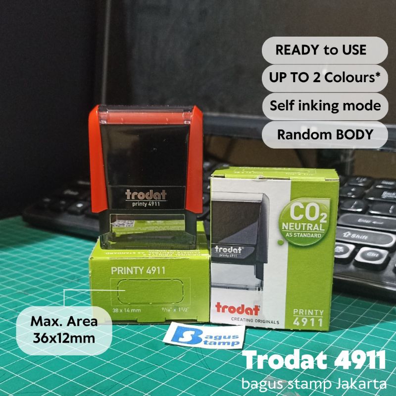 

Stempel Warna Otomatis Custom Design Trodat 4911 4912 4913 4915 4918