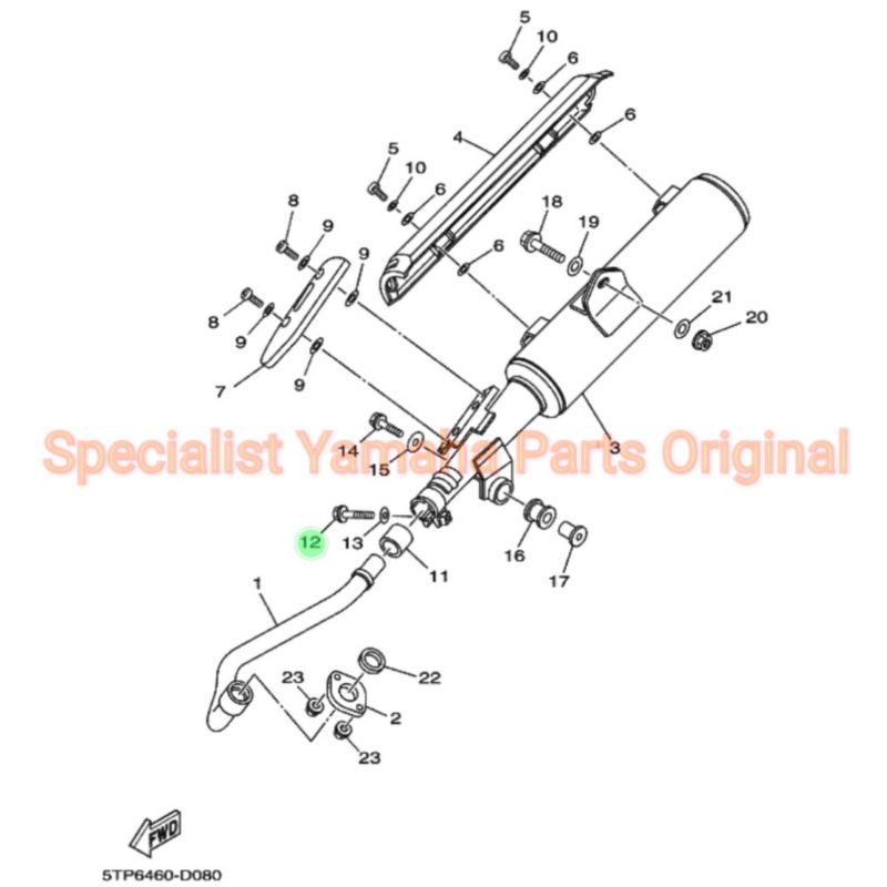 Bolt Flange, Baut Sambungan Knalpot Jupiter Z 2005