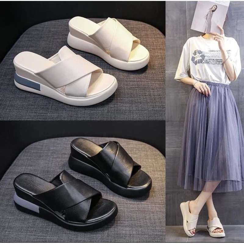 CK 02 WEDGES WANITA TRENDY