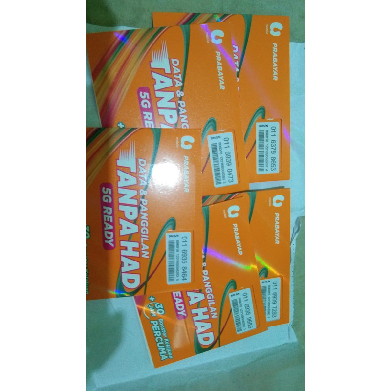 Readystock Kartu Perdana U Mobile Malaysia Gojek