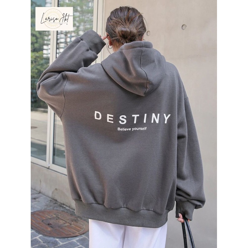 Zip Hoodie Jacket Oversize Boy Girl DESTINY Denim (6XL 5XL 4XL 3XL 2XL XL L M S ) BALANCE 336 Jaket 