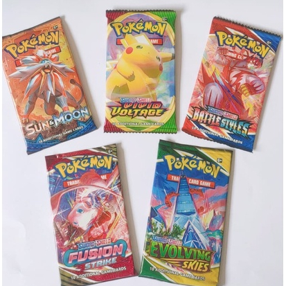 Kartu Pokemon Booster Pack Bahasa Inggris Untuk Koleksi Anak