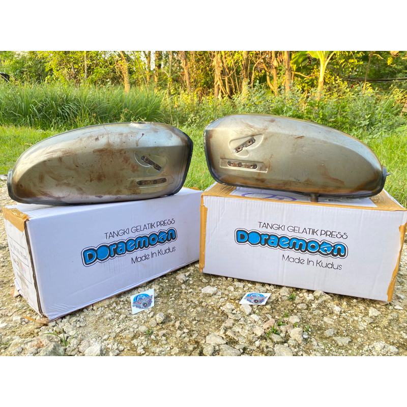 Tangki cb100 tengki CB gelatik pres press DORAEMON sakatech