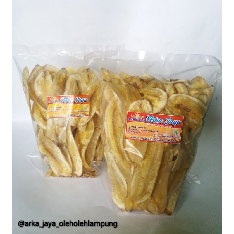 

PROMO 200 gram keripik pisang gurih & manis / keripik pisang original lampung