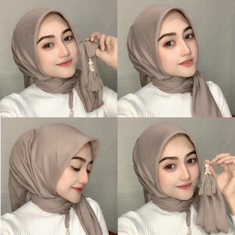 KERUDUNG SEGIEMPAT PARIS JADUL RUMBAI