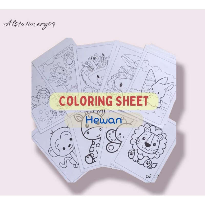

Coloring sheet / Lembar mewarnai / Alat tulis sekolah