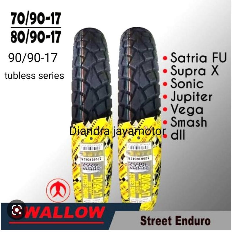 ban tubles swallow street enduro sb117 ring 17 series ( 70/90 - 80/90 - 90/90 ) free pentil