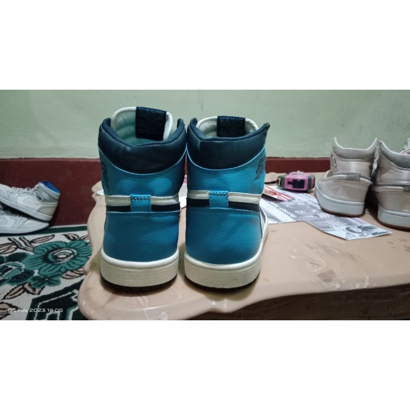 second branded authentic aj 1 Obsidian University Blue 45/29cm Legit Tembus