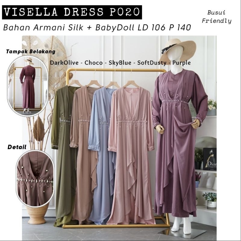 VISELLA DRESS / DRESS KONDANGAN / DRESS BUSUI / DRESS BRIDESMAID