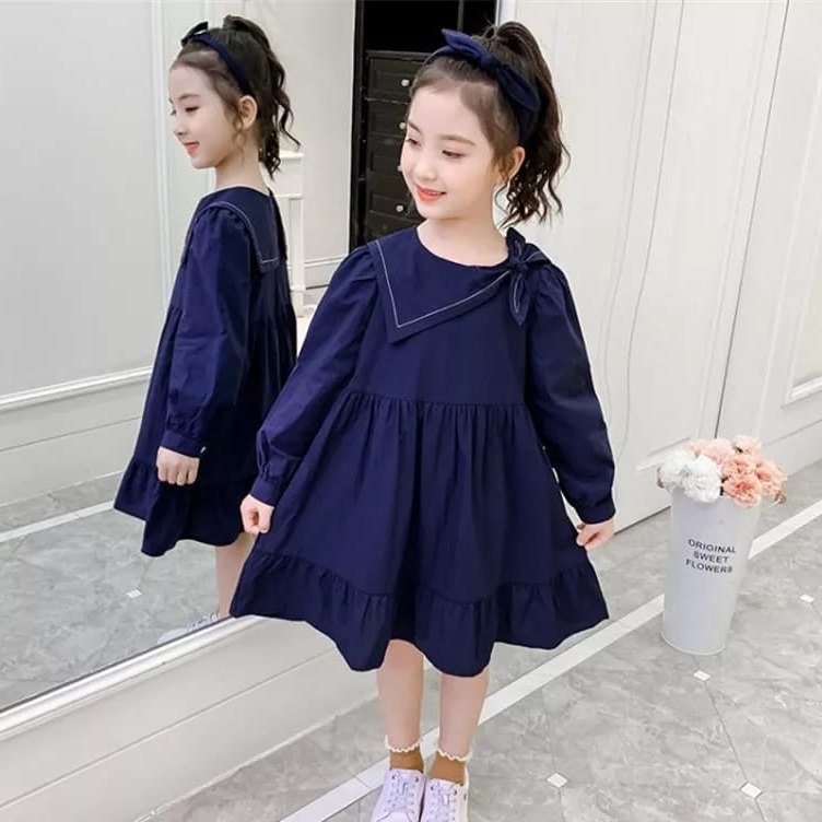 KALILA - SAVARIN Dress Baju Anak Perempuan / Bahan Katun