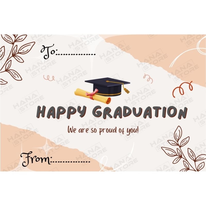 Kartu ucapan | Greeting card Happy Graduation