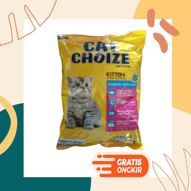 Cat Choize Kitten 1kg Makanan Anak Kucing Cat Food Dry Cat Choize Kitten Cat Food Tuna Milk 1 kg Makanan Anak Kucing 1kg