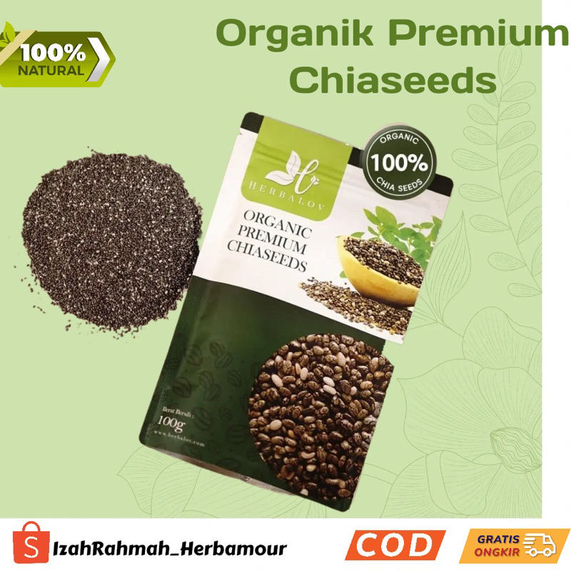 

Chiaseeds organik premium chia seeds by Herbalov DBH diet bahagia herbalov