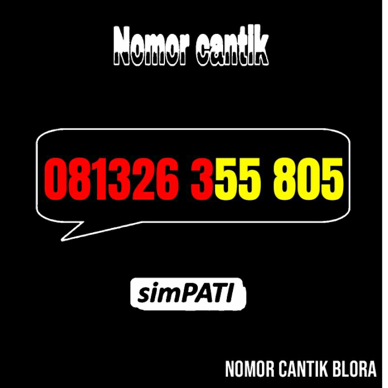 Nomor Cantik Simpati Rapi 805 8055 80555