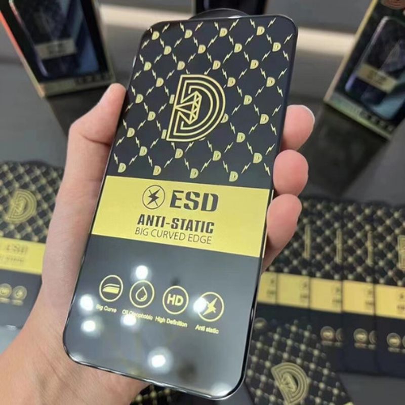 TEMPERED GLASS FULL ANTI STATIC IPHONE 6 6+ 7 7+ 8 8+ XR X XS MAX 11 PRO MAX 12 MINI PRO MAX 13 MINI PRO MAX 14 PRO MAX 14+