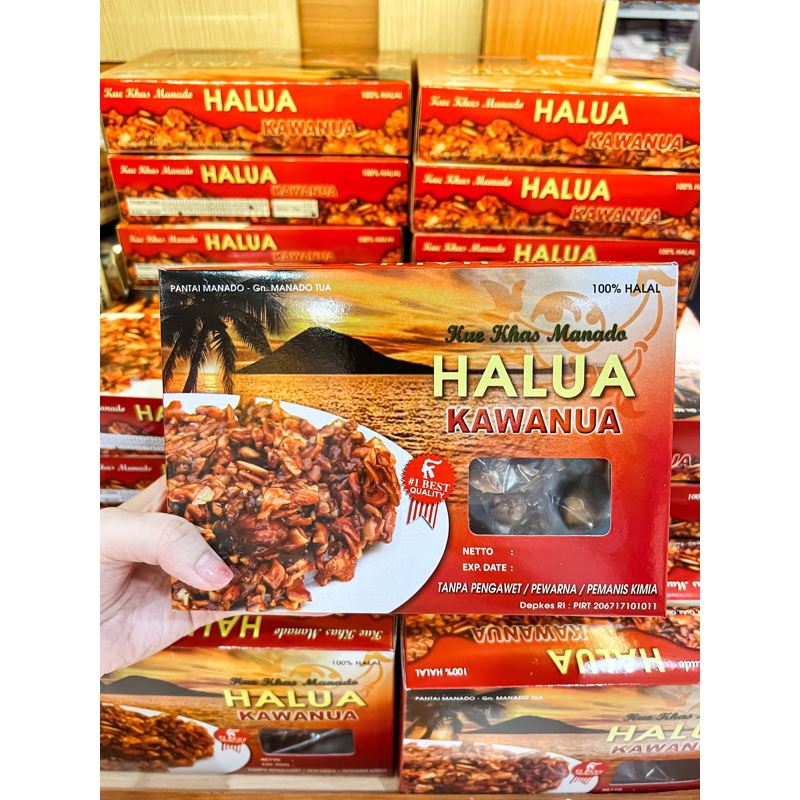 

Halua kenari Kawanua 185gr (Oleh oleh khas Manado - Kemasan dus)