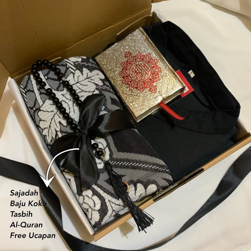 HAMPERS PACAR MUSLIM BAJU KOKO / KADO ULANG TAHUN COWOK / HADIAH HAMPERS PRIA PREMIUM SAJADAH