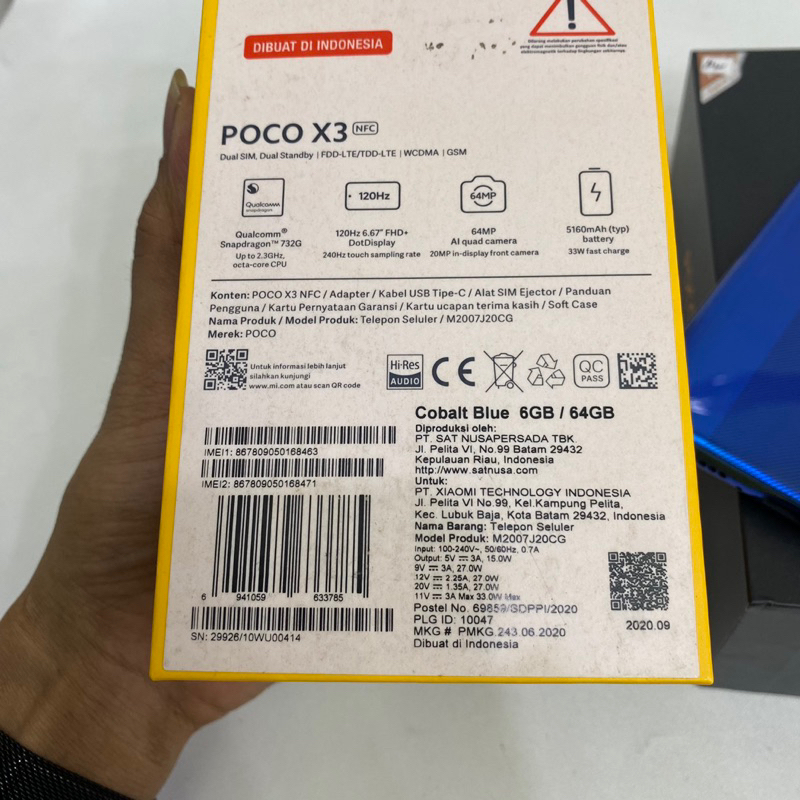 POCO X3 NFC Full ori resmi