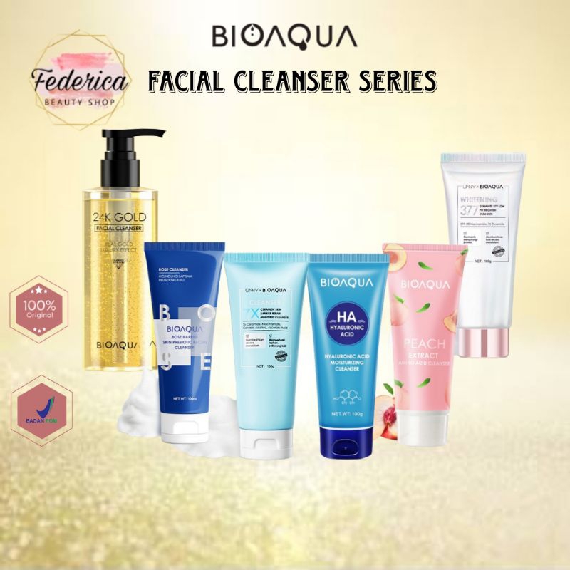 Bioaqua Facial Cleanser / Face Wash / Sabun Pencuci Wajah