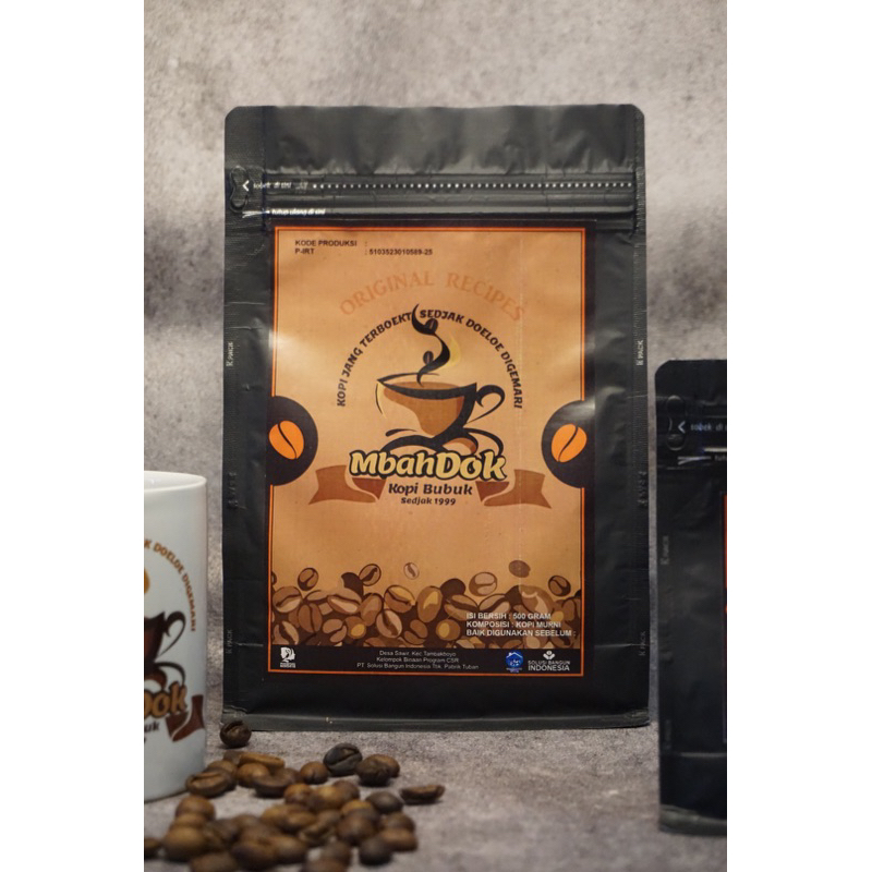 

Kopi Bubuk Asli Murni Kopi Mbahdok 400gr