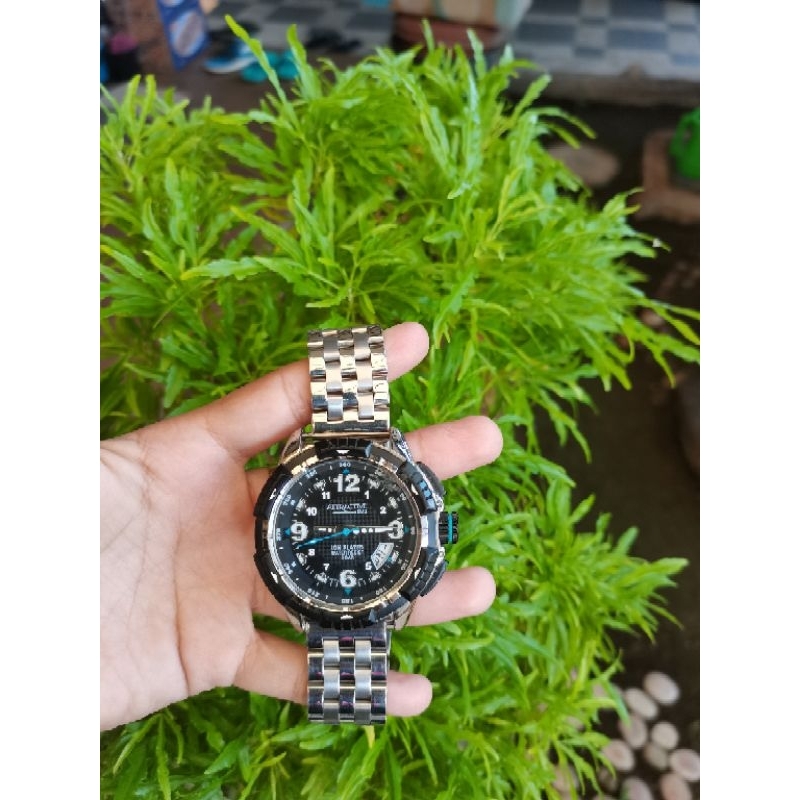 Jam Tangan QnQ QQ Q&amp;Q attractive silver jarum biru