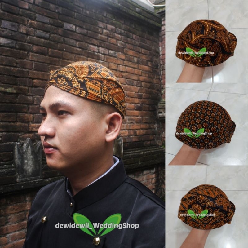 Blangkon Solo Motif Jarik | Model Yogi - Motif Semen Romo