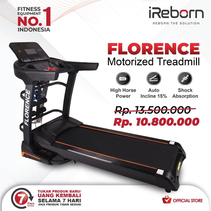 Preloved - Treadmill Elektrik Alat Fitness IReborn Florence