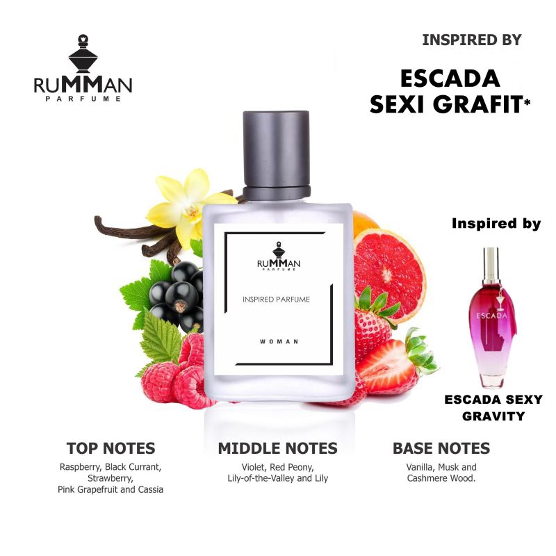 Inspired Parfum Escada Sexy Grafity Parfume Farfum Minyak Wangi Wanita Wangi Tahan Lama 24 Jam untuk Cewek Perempuan