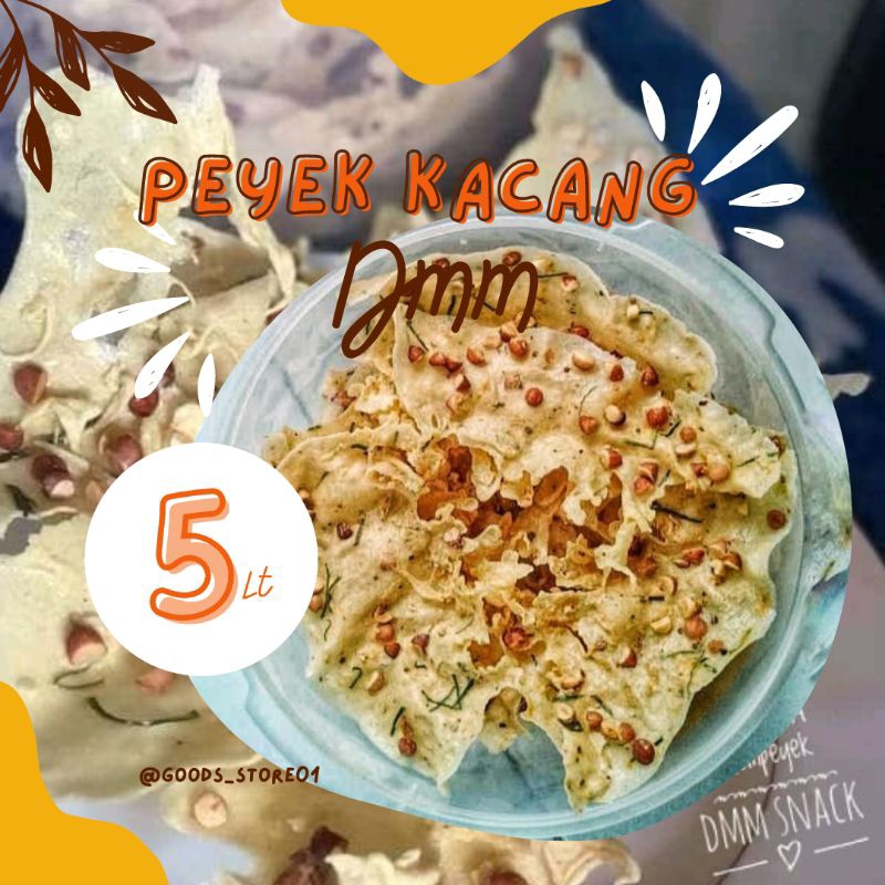 

peyek kacang renyah rempeyek rebon toples 5lt