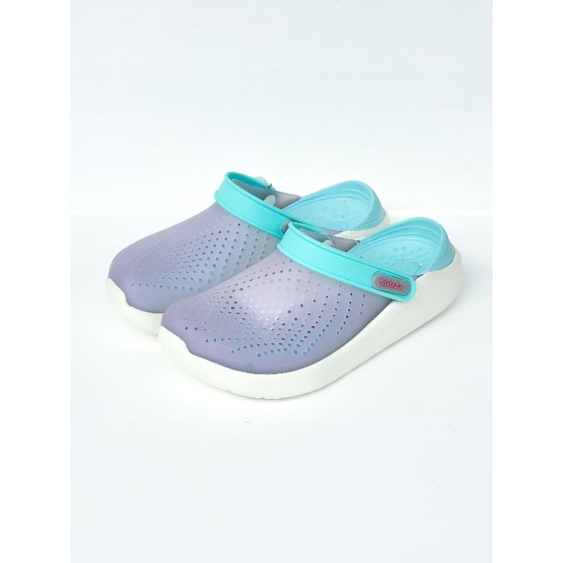 Crocs Literide Translucent Clog Chameleon Sandal Sendal Pria Wanita Dewasa Terbaru Sepatu Slop Transparan