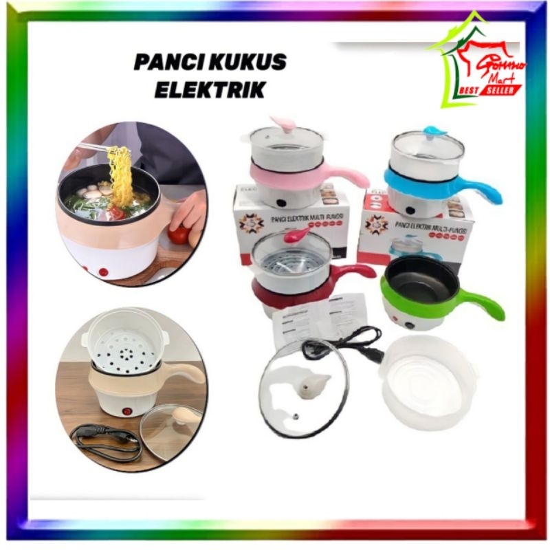 GMW-Panci kukus/Panci Elektrik Multifungsi Electric Fry Pan Panci Listrik Lapis Keramik YK DESIGN YK