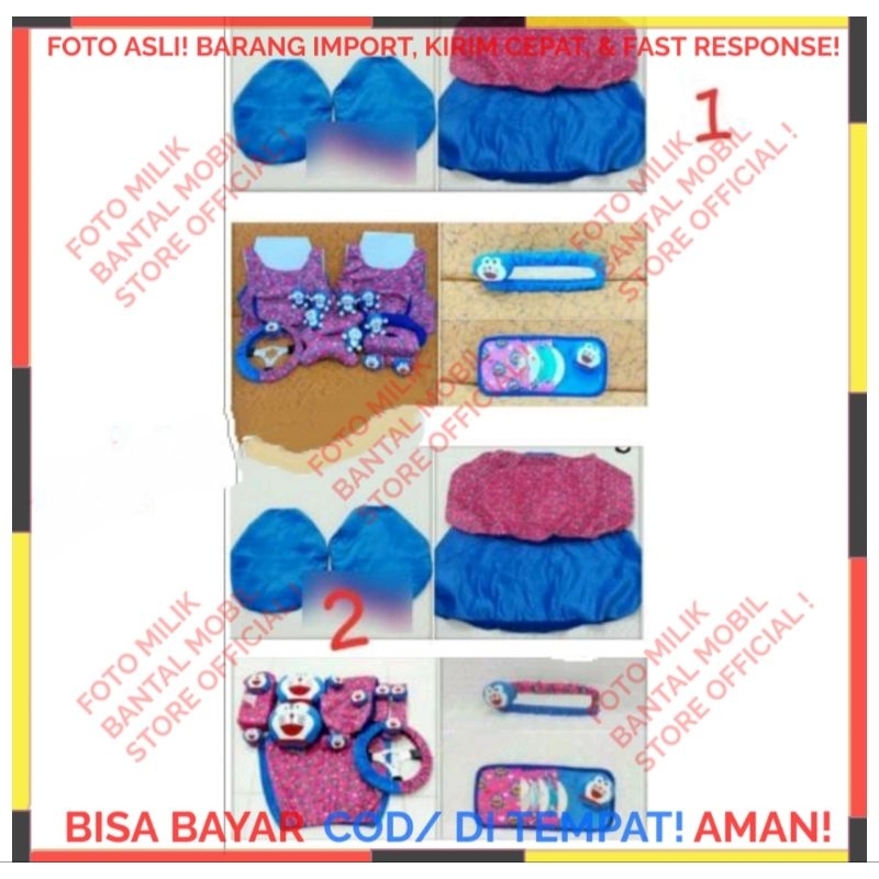 SET CAR SARUNG COVER BANTAL HEADREST SANDARAN KEPALA LEHER JOK TISU TISSU TISUE TISSUE STIR SETIR SA