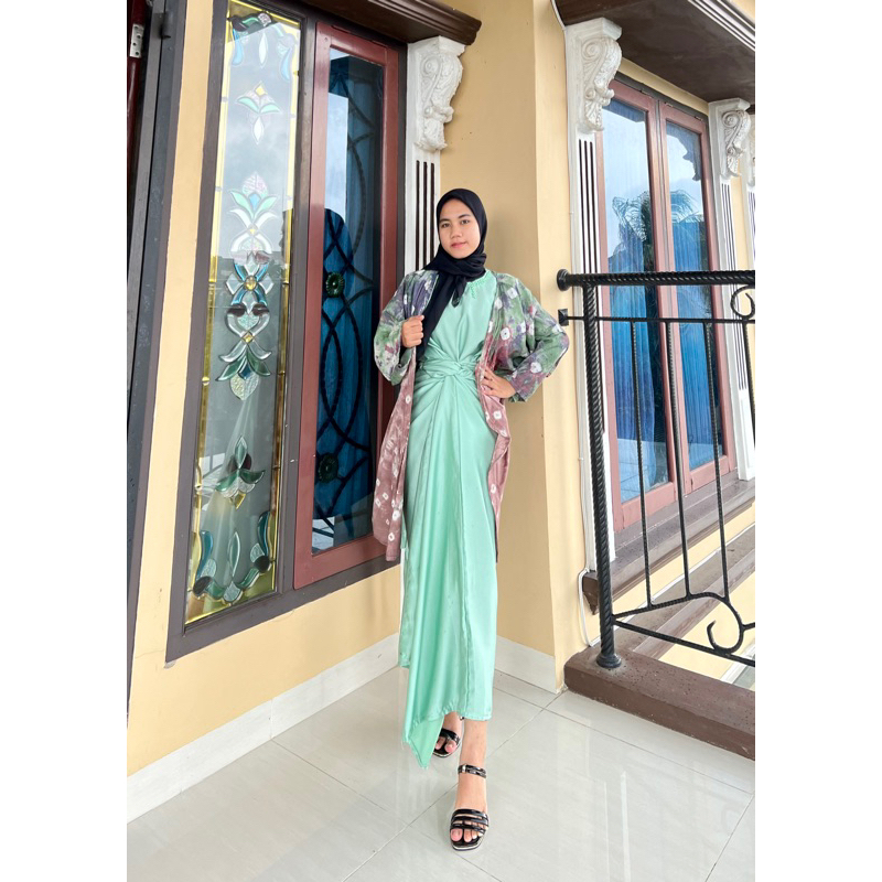 GAMIS KAFTAN IKAT PREMIUM OUTER JUMPUTAN HANDMADE